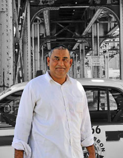 cab driver in chigago illinois portrait